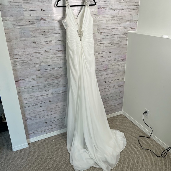 Symphony of Venus Wedding Dress Size 12 NWT - Picture 7 of 12